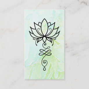 Tarjeta De Visita *~* Nirvana Lotus Ombre Yoga.  Geometría sagrada