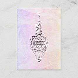 Tarjeta De Visita *~* Nirvana Pastel Ombre Marble Reiki curación