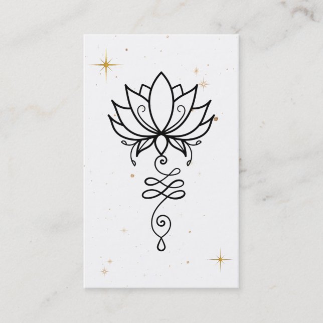 Tarjeta De Visita *~* Nirvana Sacred Geometry Lotus Cosmic Business (Anverso)