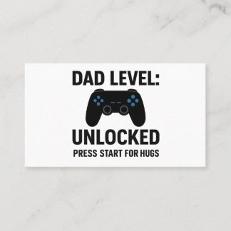 Tarjeta De Visita Nivel de papá desbloqueado - Mug del Día del Padre
