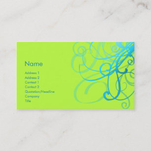 Tarjeta De Visita No. 0001 de los remolinos