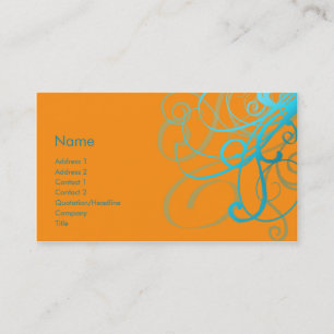 Tarjeta De Visita No. 0003 de los remolinos