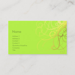 Tarjeta De Visita No. 0006 de los remolinos