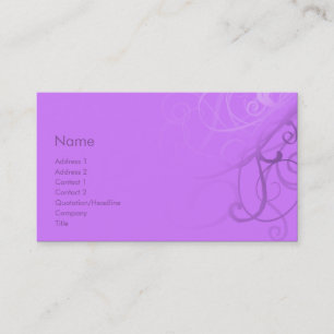 Tarjeta De Visita No. 0038 de los remolinos