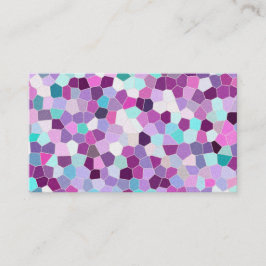 Tarjeta De Visita No. 01 del mosaico del purpurina del arco iris