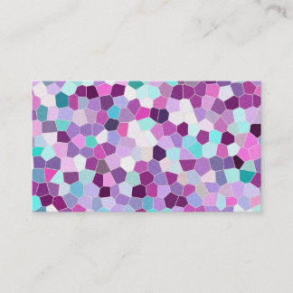Tarjeta De Visita No. 01 del mosaico del purpurina del arco iris