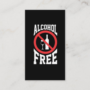 Tarjeta De Visita No bebedor contra el alcohol sin alcohol