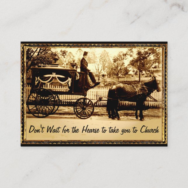 Tarjeta De Visita No espere al profesional del pastor (Anverso)