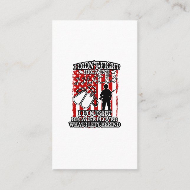 Tarjeta De Visita no peleé porque odié que peleara porque (Anverso)