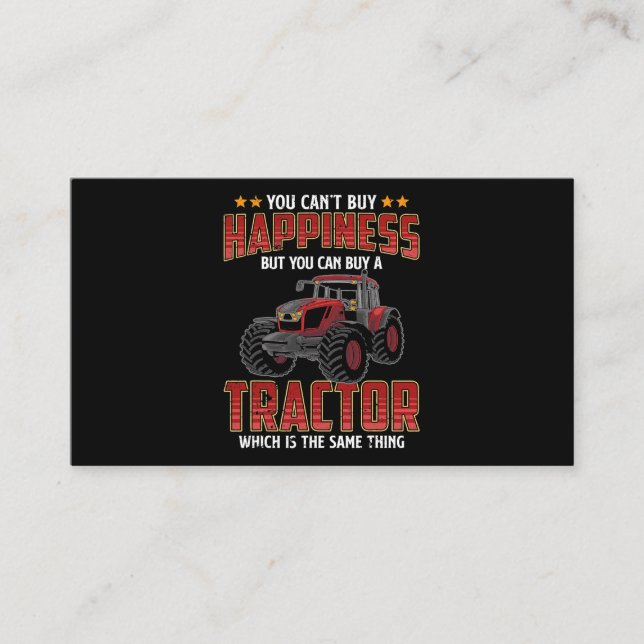 Tarjeta De Visita No Puedes Comprar Felicidad Pero Puedes Comprar Un (Anverso)