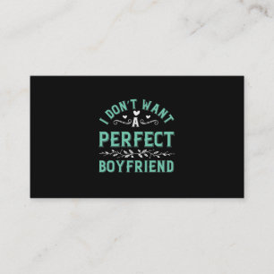 Tarjeta De Visita No Quiero Un Novio Perfecto