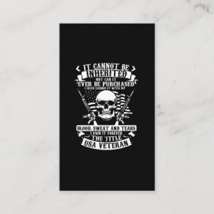 Tarjeta De Visita no se puede heredar, no se puede comprar nunca