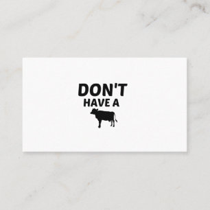 TARJETA DE VISITA NO TENGAS VACA