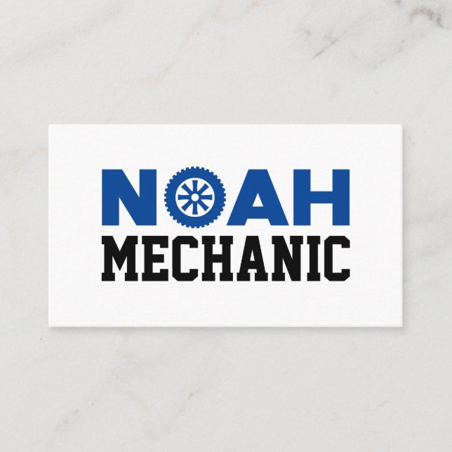 Tarjeta De Visita Noah Mechanic (Anverso)