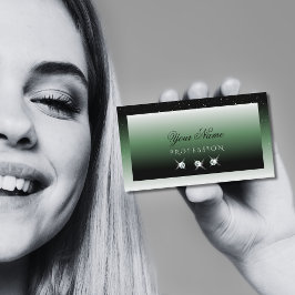 Tarjeta De Visita Noble color verde naranja verde naranja espuma dia