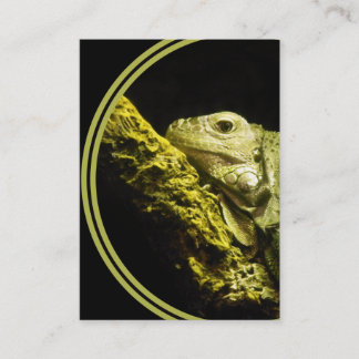 Tarjeta de visita noble de la iguana