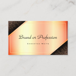 Tarjeta De Visita Noble elegante gradiente de oro Rosa y horas de ap