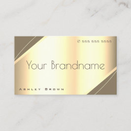 Tarjeta De Visita Noble Gold Effect Luxurious Style Profesional