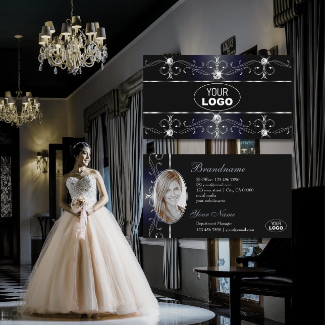 Tarjeta De Visita Noble imagen de los diamantes de la frontera azul  (Subido por el creador)