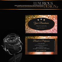 Noble Naranja Ombre Rosa Purpurina Negro y Diamant