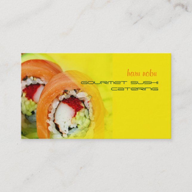 Tarjeta De Visita Nobu Gourmet Sushi (Anverso)