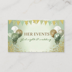 Tarjeta De Visita Noche chica y boda Fiesta de Verdor
