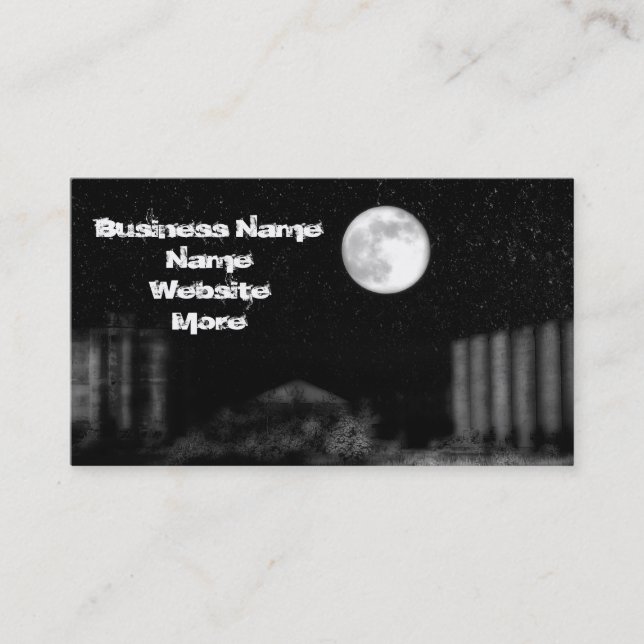 Tarjeta De Visita Noche de luna llena (Anverso)