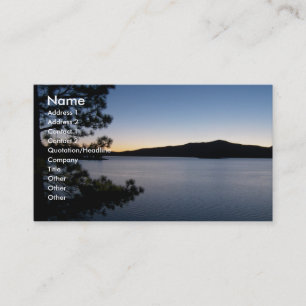 Tarjeta De Visita Noche en el lago