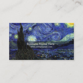 Tarjeta De Visita noche estrellada, 1889, Vincent van Gogh