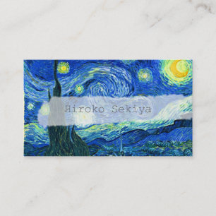 Tarjeta De Visita noche estrellada de Van Gogh
