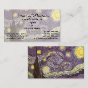 Tarjeta De Visita Noche estrellada por Vincent van Gogh