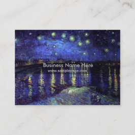 Tarjeta De Visita noche estrellada sobre el teléfono 1890, Van Gogh