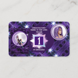 Tarjeta De Visita Noche morada