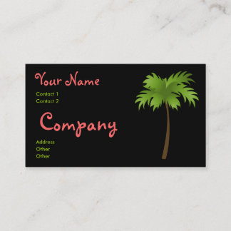 Tarjeta De Visita Noche tropical