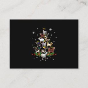 Tarjeta De Visita Nochebuena de cabra navideña