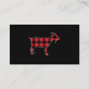 Tarjeta De Visita Nochebuena de cabra roja
