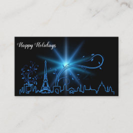 Tarjeta De Visita Nochevieja en París