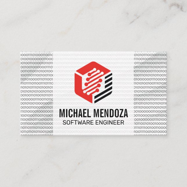 Tarjeta De Visita Nodos Tech | Números de codificación (Anverso)