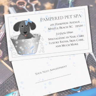 Tarjeta De Visita Nombramiento de mascota Groomer