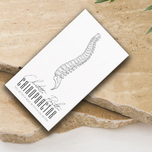 Tarjeta De Visita Nombramiento de quiropráctico de columna vertebral