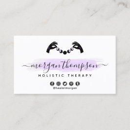 Tarjeta De Visita Nombramiento de Reiki para las manos minimalistas