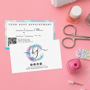 Tarjeta De Visita Nombramiento del logotipo de Moda de intercambio d