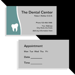 Tarjeta De Visita Nombramiento dental profesional
