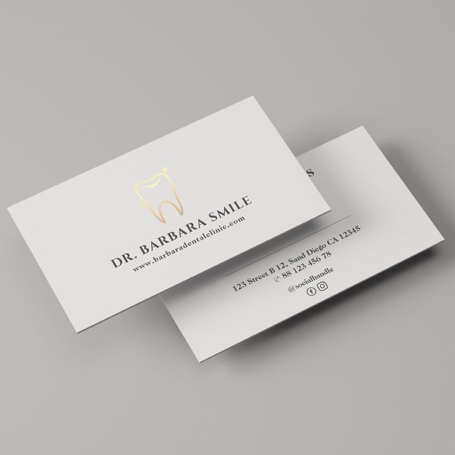 Tarjeta De Visita Nombramiento Mínimo de la Clínica Dental Dentista (Minimal Dentist Dental Clinic Appointment Business Card
)