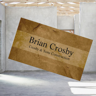 Tarjeta De Visita Nombre Brown profesional personalizado