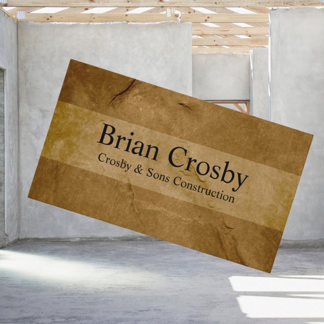Tarjeta De Visita Nombre Brown profesional personalizado (Subido por el creador)