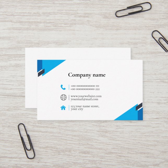 Tarjeta De Visita Nombre comercial (Anverso/Reverso In Situ)