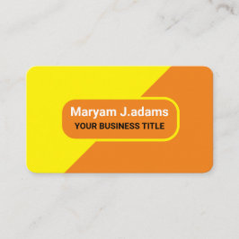 Tarjeta De Visita Nombre comercial del personalizado - Amarillo mode