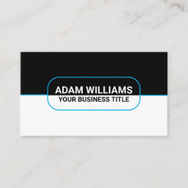 Tarjeta De Visita Nombre comercial del personalizado - Blanco y negr