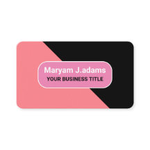 Nombre comercial personalizado - Negro moderno y r